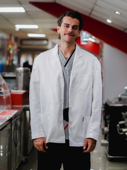 Chaqueta Patricio gabardina blanca