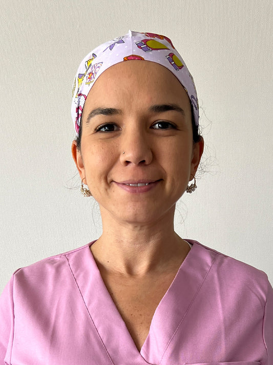 Gorro Paris estampado accesorios lila