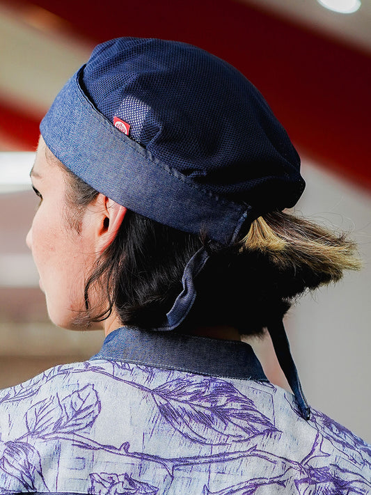 Gorro Magnolia en mezclilla azul delgada