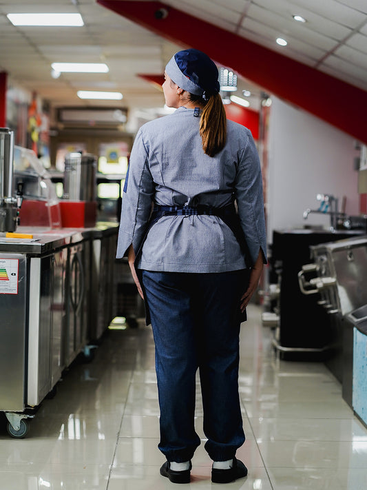 Pantalón Fit Jogger Mujer en eco denim