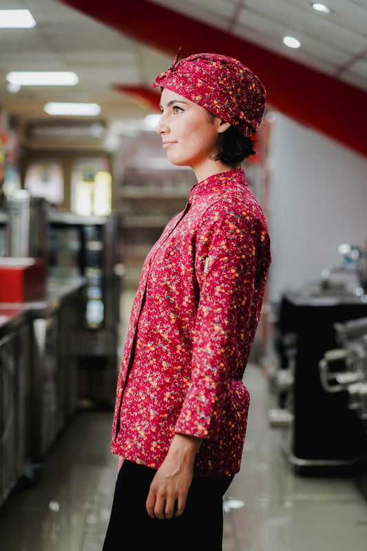 Chaqueta Laura Cabernet– Flores Burdeo E27