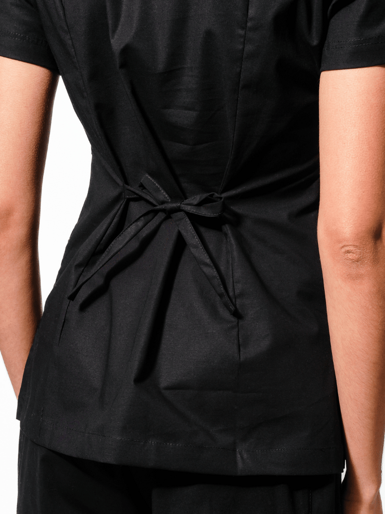 Conjunto CLINIC FIT JOGGER mujer: blusón-pantalón tela ecofriendly algodón NEGRO