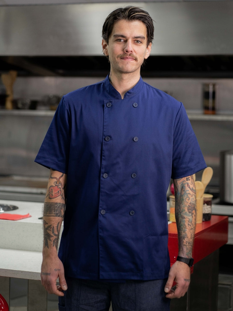 Chaqueta Cocinero en gabardina azul