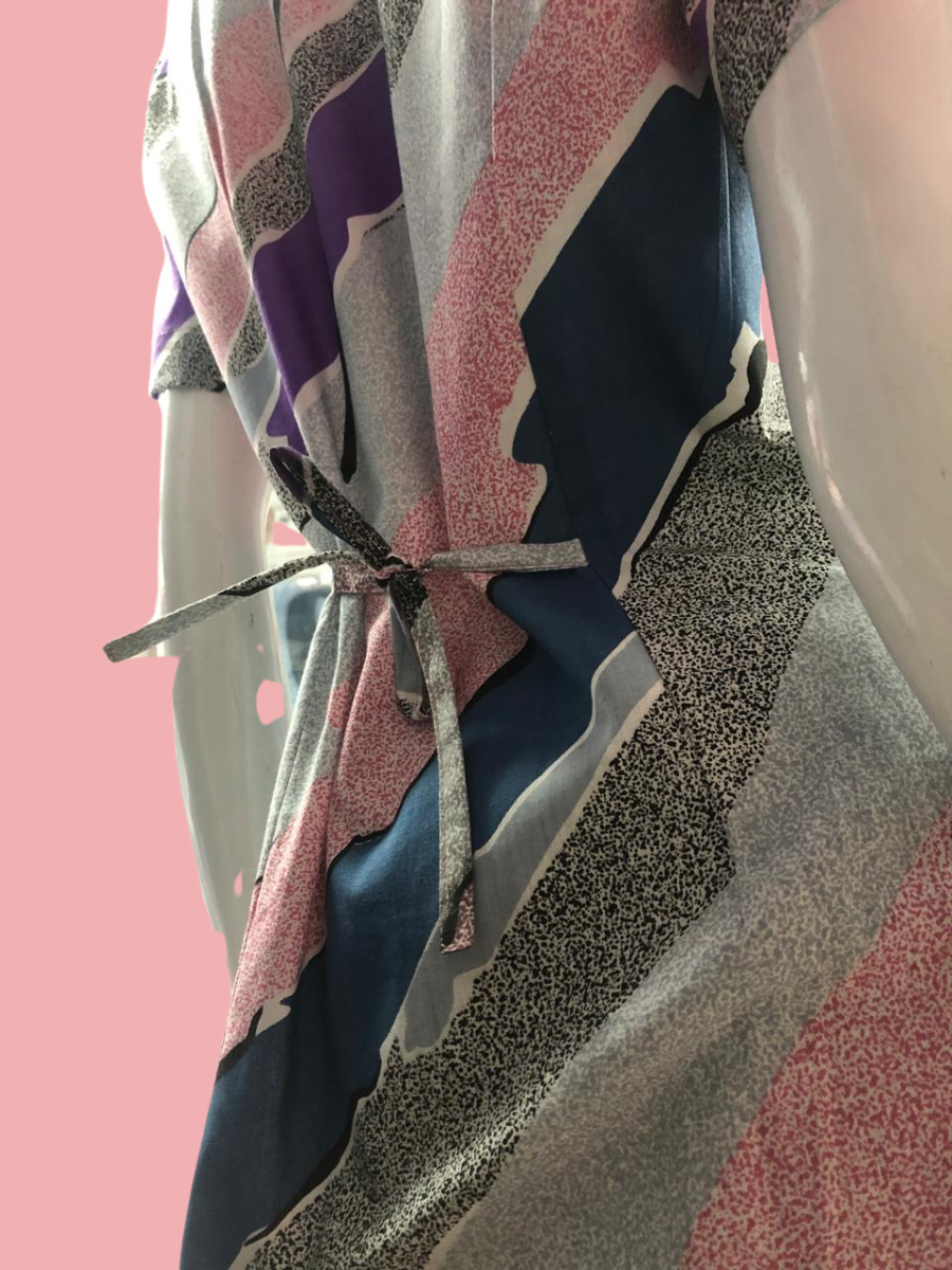 Blusón Escote V Mujer estampado rosado