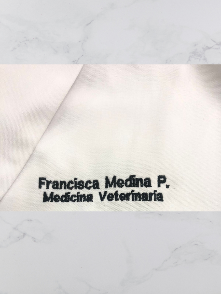 Bordado 1 frase en bolsillo funcional