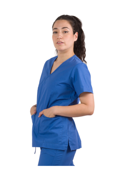 Blusón Salud en poplin jacinto