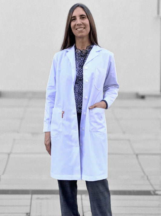 Delantal Princesa ML blanco poplin