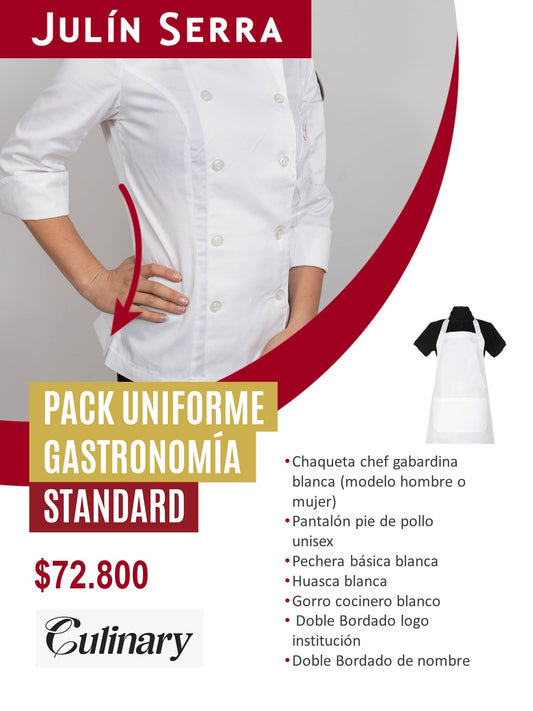 PACK UNIFORME GASTRONOMIA CULINARY