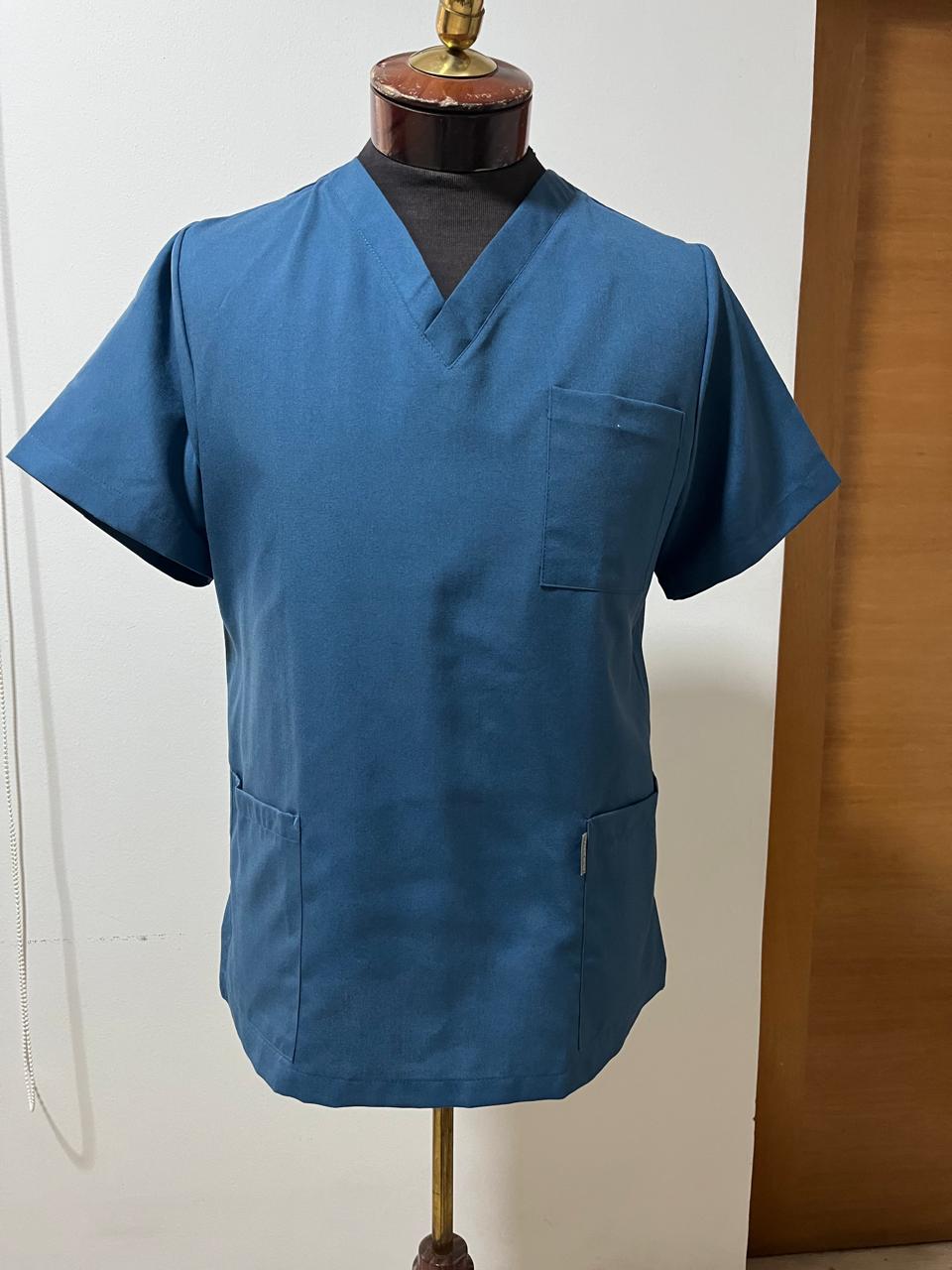 Blusón Escote V Hombre petroleo