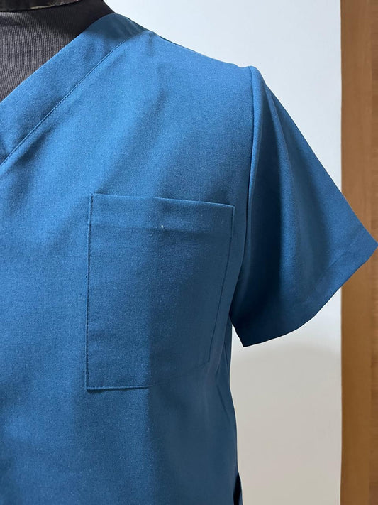 Blusón Escote V Hombre petroleo