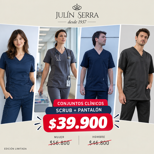 Conjunto Clínico ANTIFLUIDOS Urban Blusón + Pantalón azul marino