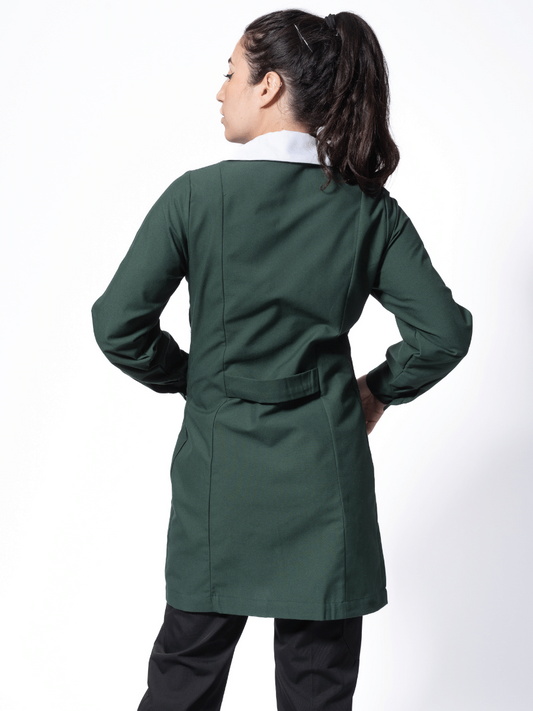 Delantal profesora verde