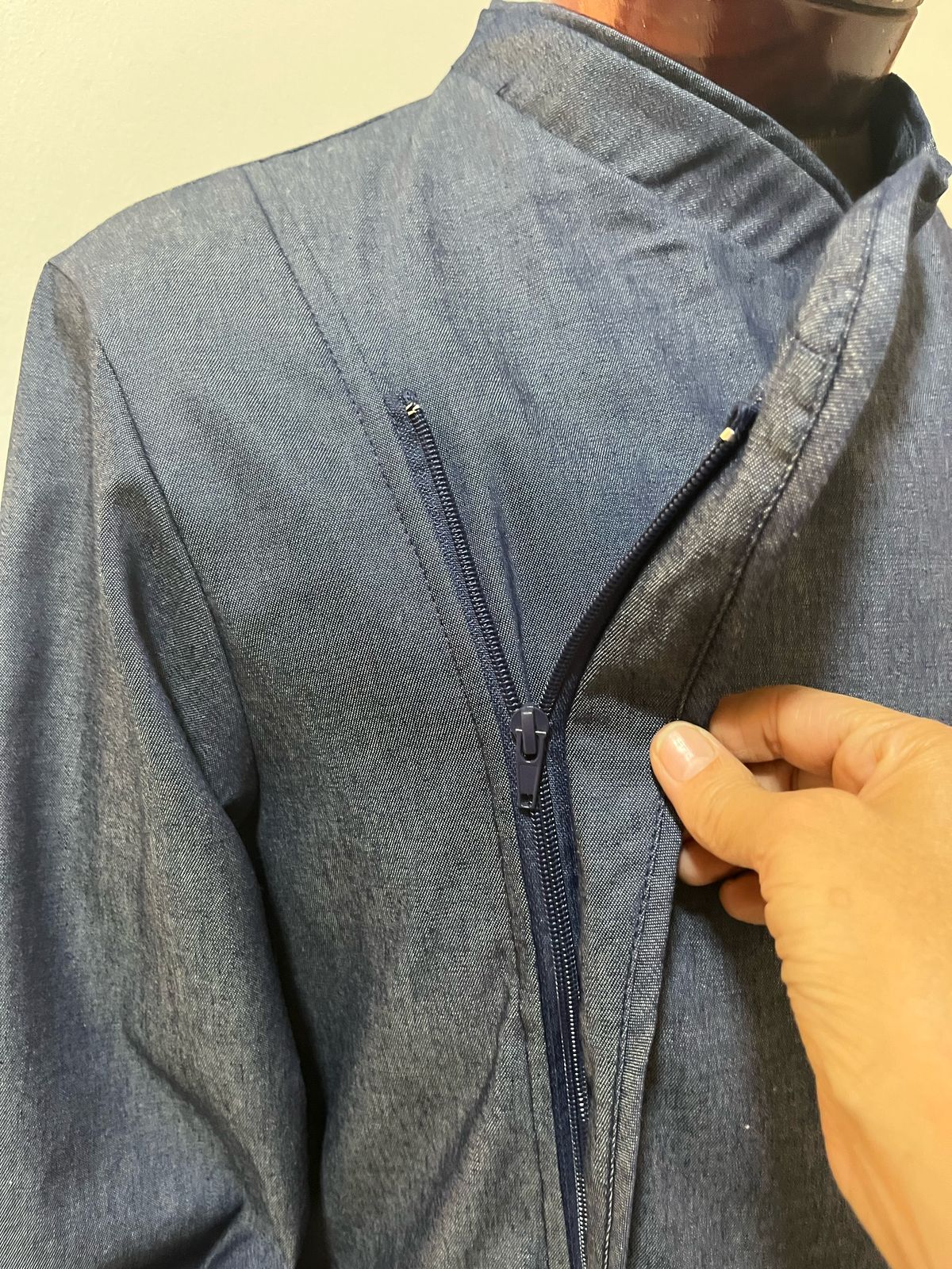 Chaqueta Milcao hombre con cierre en denim
