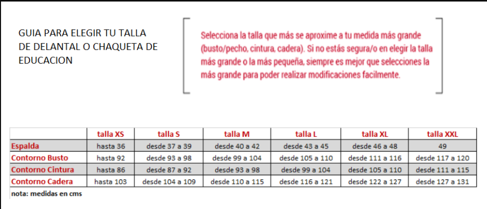 Delantal profesora verde