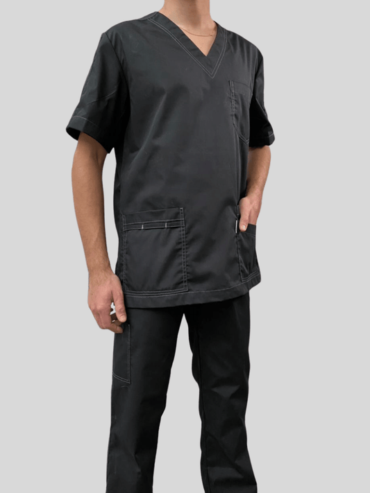Conjunto Explora Scrub y Pantalón negro