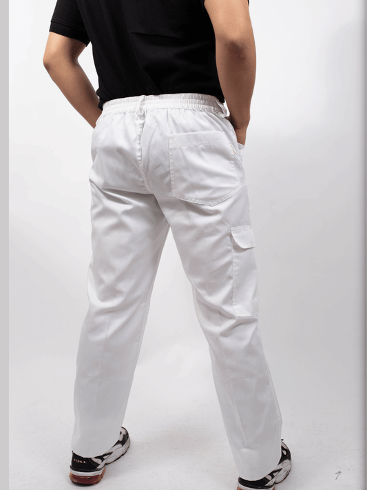 Pantalón Andina Blanco media pretina elasticada UNISEX