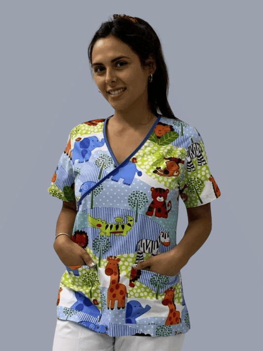 Blusón Salud estampado animales África