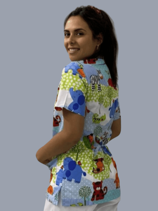 Blusón Salud estampado animales África