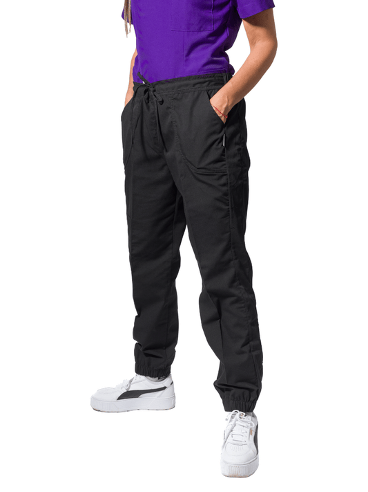 Pantalón Fit Jogger Mujer a la cintura en poplin de alto trafico