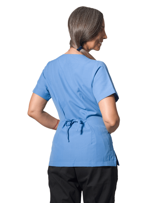 Blusón Escote V Mujer trevira jacinto