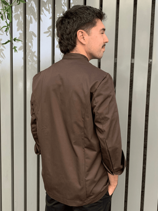 Chaqueta Chocolate Hombre con broches