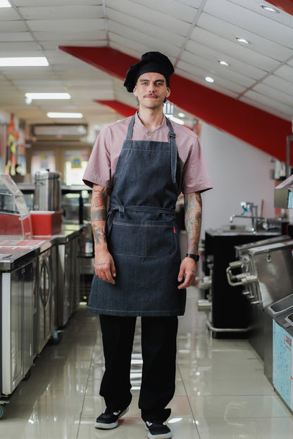 Pechera jeans full negro Ecofriendly