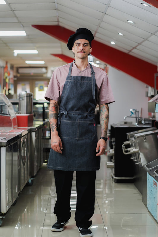 Pechera jeans full negro Ecofriendly