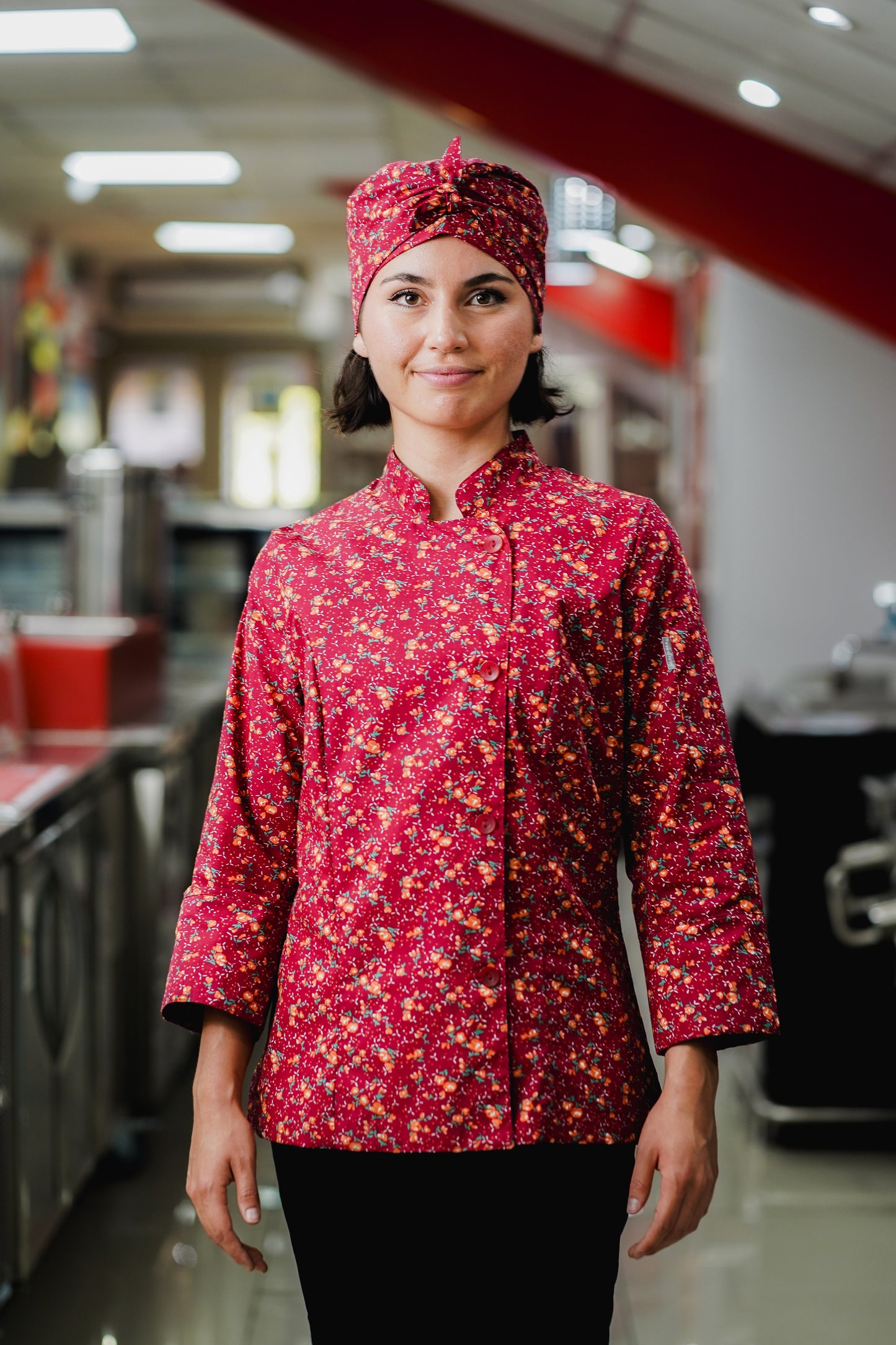 Chaqueta Laura Cabernet– Flores Burdeo E27