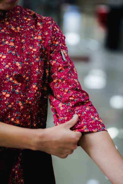 Chaqueta Laura Cabernet– Flores Burdeo E27