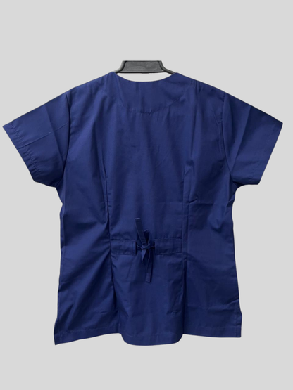 Blusón Sahara Escote V Mujer azul