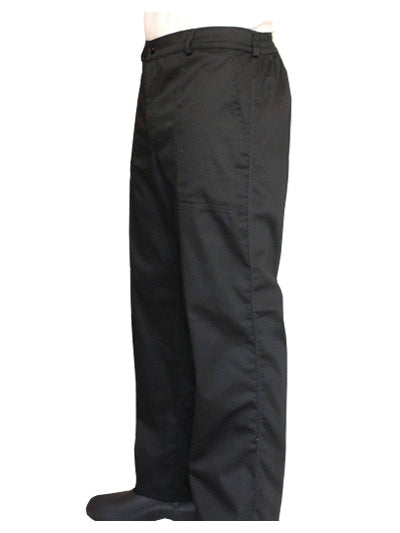 Pantalon Andina gabardina Negro,  media pretina elasticada