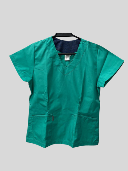 Blusón Sahara Escote V Mujer verde