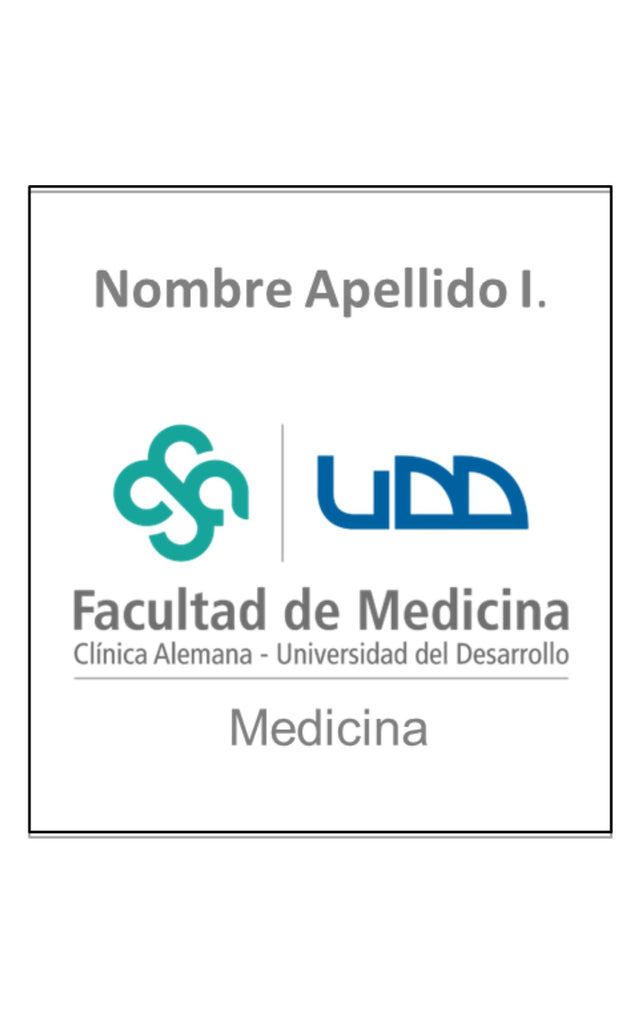 Convenio 2025 MEDICINA UDD - Delantal blanco Constanza MUJER con Logo Bordado