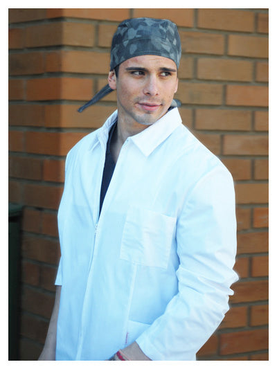 Chaqueta Laboratorio poplin manga larga blanca