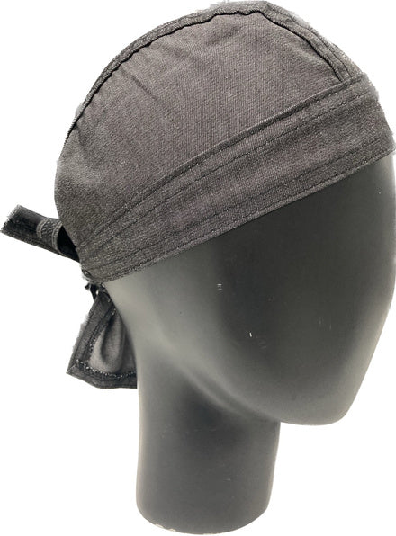 Gorro Bandana eco-denim negra
