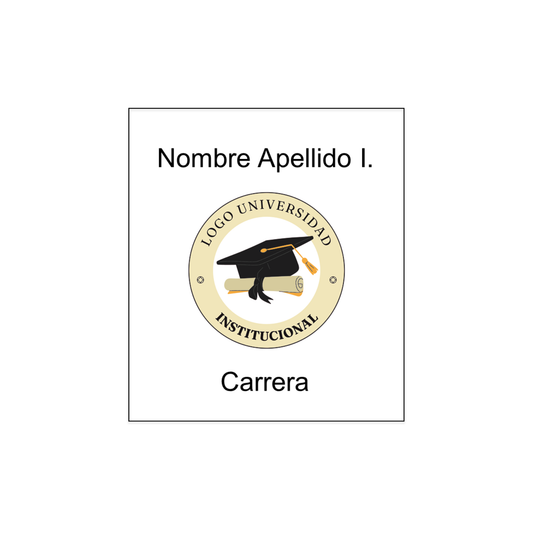 Delantal Bordado - LOGO - ESPECIALIDAD - NOMBRE