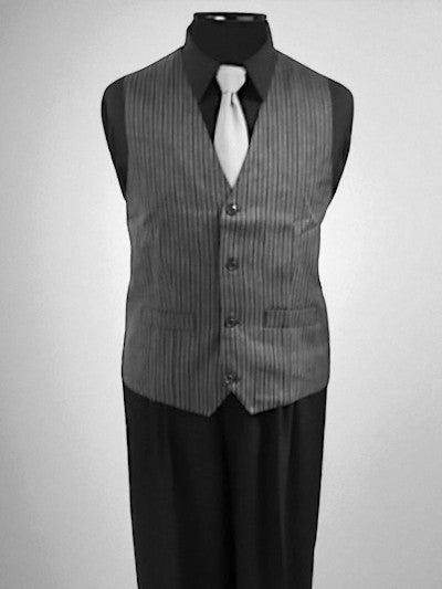 Chaleco/Gilet Servicio casimir listado huaso gris