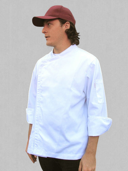 Chaqueta Milcao hombre con cierre blanca