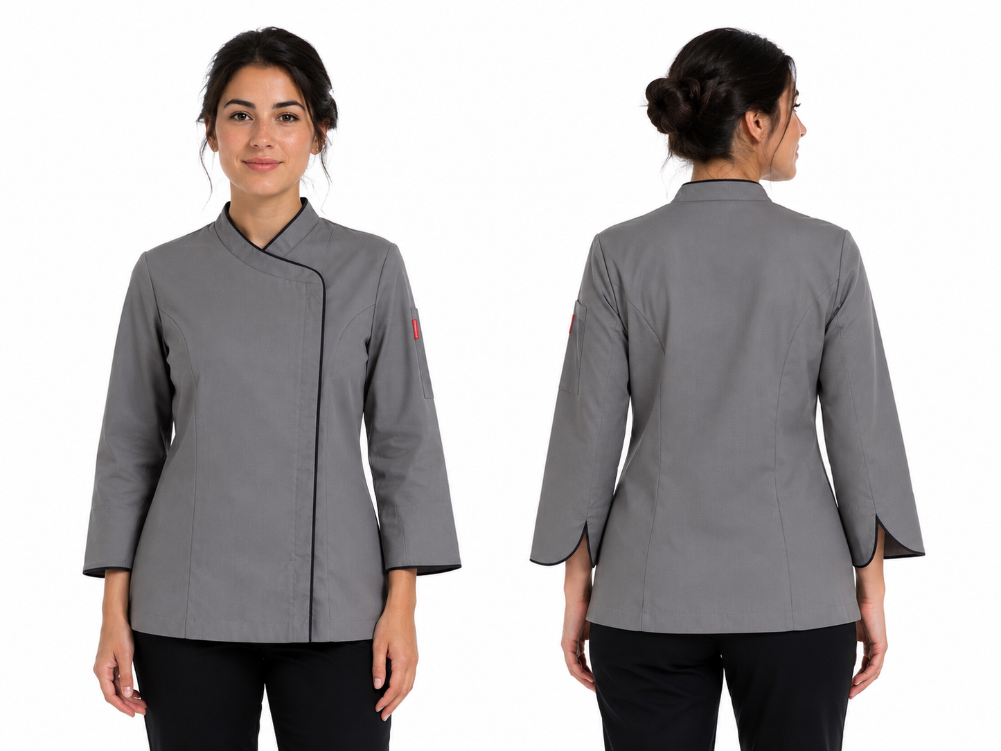 Chaqueta Milcao mujer gris con cierre