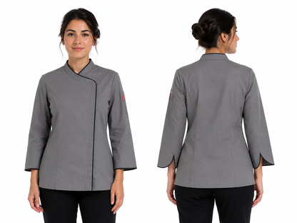 Chaqueta Milcao mujer gris con cierre