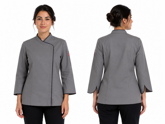 Chaqueta Milcao mujer gris con cierre
