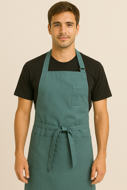 pechera CAM en tela Oxford color petróleo