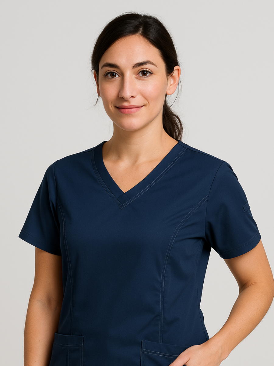 Conjunto Clínico ANTIFLUIDOS Urban Blusón + Pantalón azul marino