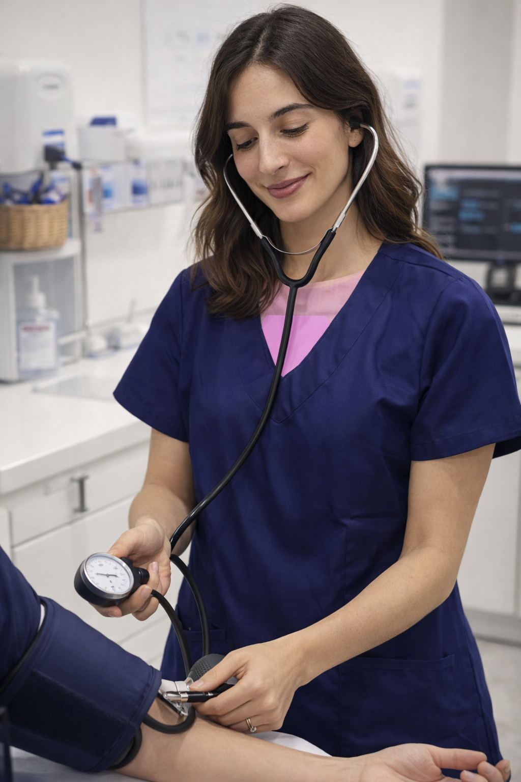 Blusón Sahara Escote V Mujer azul