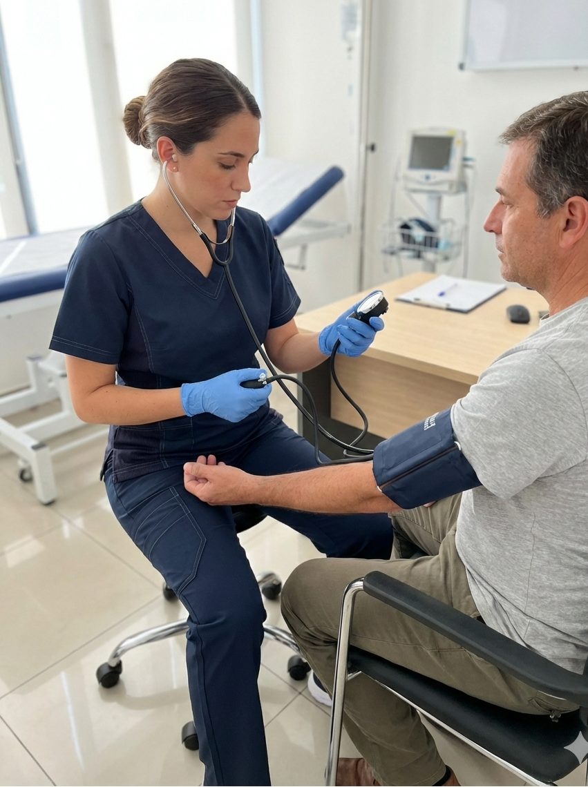 Conjunto Clínico ANTIFLUIDOS Urban Blusón + Pantalón azul marino