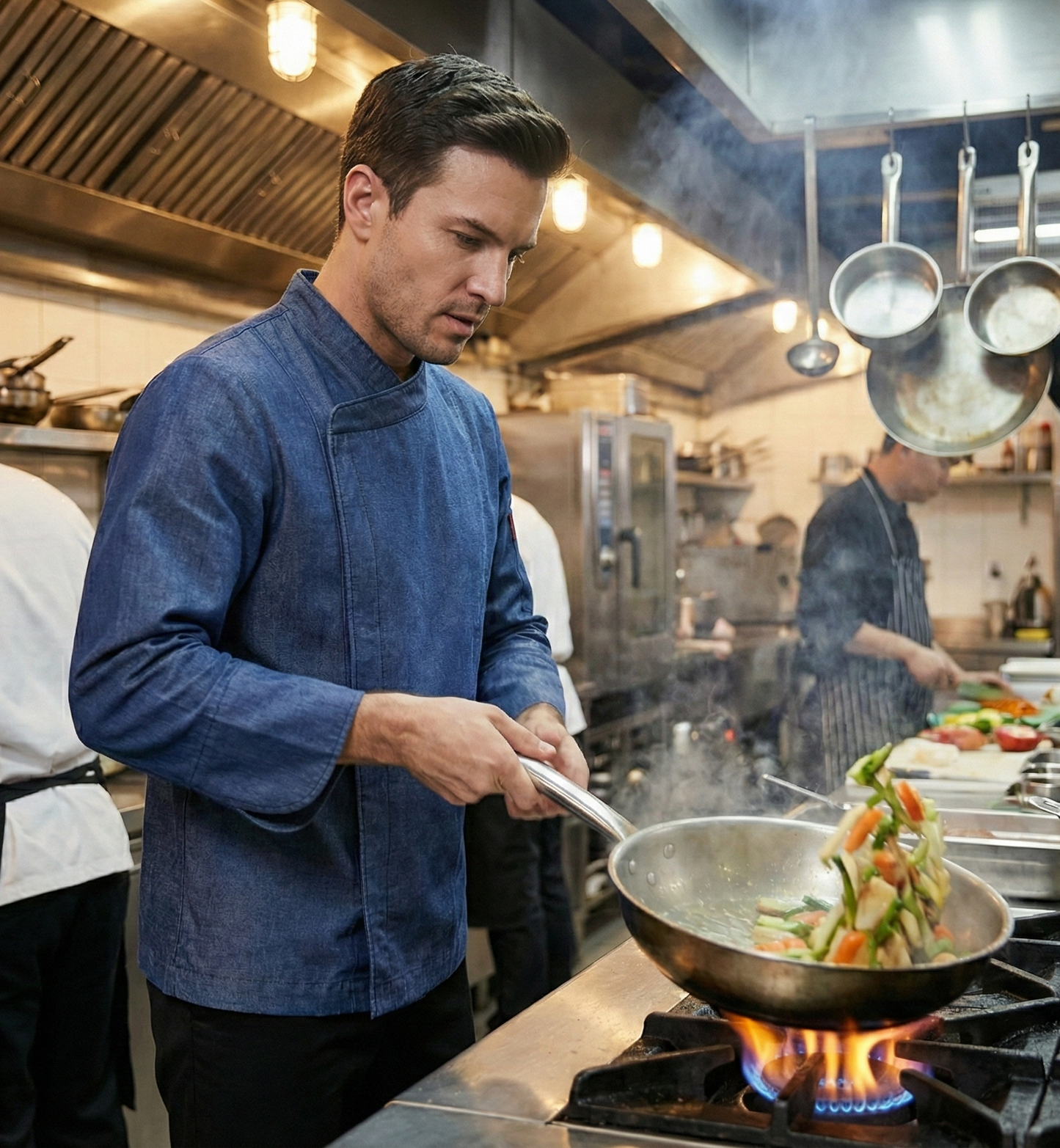 Chaqueta Milcao hombre con cierre en denim