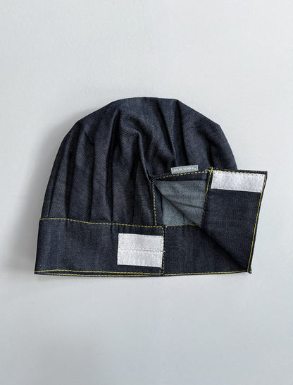 Gorro Mini Chef denim índigo