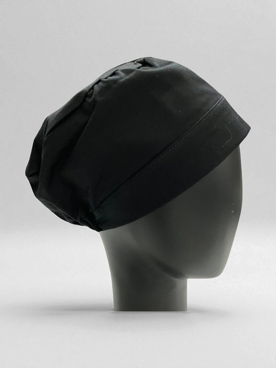 Gorro Paris en confort poplin  elasticado negro
