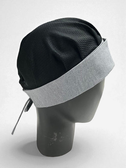 Gorro Magnolia con biarritz gris con malla negra