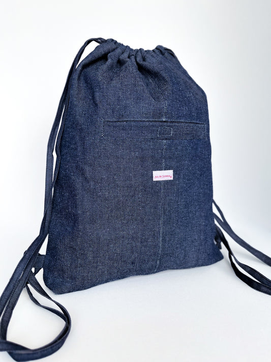 Bolso Mochile Costa Denim – Edición Artesanal Julin Serra